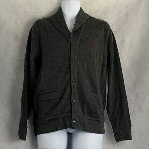 Polo Ralph Lauren Men's Button-Front Cardigan Sweater, Bristol Gray, Small